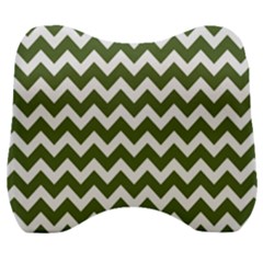 Chevron Pattern Gifts Velour Head Support Cushion by GardenOfOphir