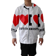 I Love Christian Kids  Hooded Windbreaker by ilovewhateva