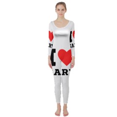 I Love Gary Long Sleeve Catsuit by ilovewhateva