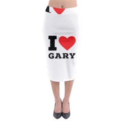 I Love Gary Midi Pencil Skirt by ilovewhateva