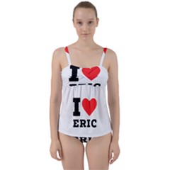 I Love Eric Twist Front Tankini Set by ilovewhateva