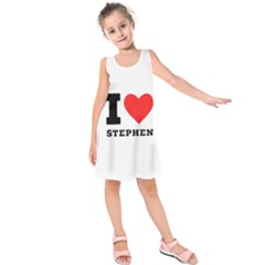 I Love Stephen Kids  Sleeveless Dress by ilovewhateva