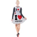 I love stephen Plunge Pinafore Velour Dress View2