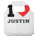 I love justin Premium Foldable Grocery Recycle Bag View1