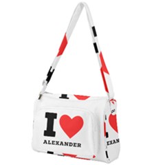 I Love Alexander Front Pocket Crossbody Bag by ilovewhateva