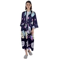 Cupcake Maxi Satin Kimono by nateshop