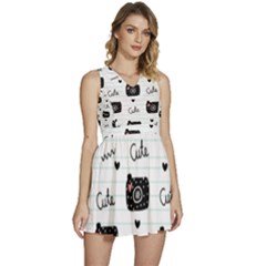 Cute-cutes Sleeveless High Waist Mini Dress by nateshop