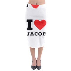 I Love Jacob Midi Pencil Skirt by ilovewhateva