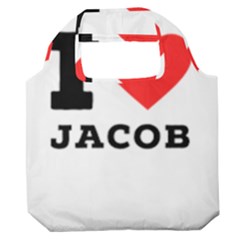 I Love Jacob Premium Foldable Grocery Recycle Bag by ilovewhateva