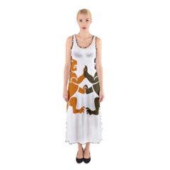 Lions Animals Wild Cats Sleeveless Maxi Dress by Semog4