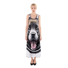 Dog Animal Puppy Pooch Pet Sleeveless Maxi Dress by Semog4