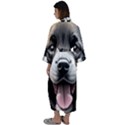 Dog Animal Puppy Pooch Pet Maxi Satin Kimono View2