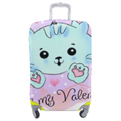 Cat Valentine-s Day Valentine Luggage Cover (medium) by Semog4