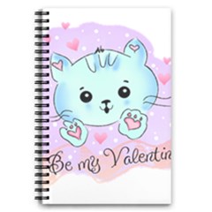 Cat Valentine-s Day Valentine 5 5  X 8 5  Notebook by Semog4