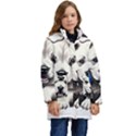 Dog Animal Pet Puppy Pooch Kid s Hooded Longline Puffer Jacket View1