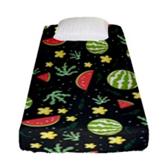 Watermelon Berries Patterns Pattern Fitted Sheet (single Size) by Semog4