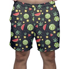 Watermelon Berries Patterns Pattern Men s Shorts by Semog4