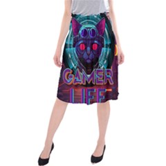 Gamer Life Midi Beach Skirt by minxprints