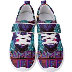 Gamer Life Men s Velcro Strap Shoes by minxprints