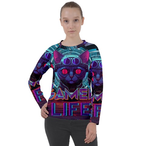 Gamer Life Women s Long Sleeve Raglan Tee by minxprints