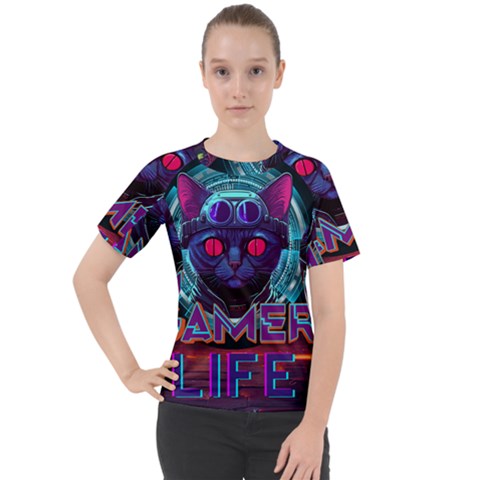 Gamer Life Women s Sport Raglan Tee by minxprints