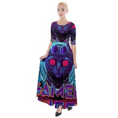 Gamer Life Half Sleeves Maxi Dress by minxprints