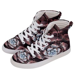 Flower Fractal Art Cool Petal Abstract Men s Hi-top Skate Sneakers by Semog4