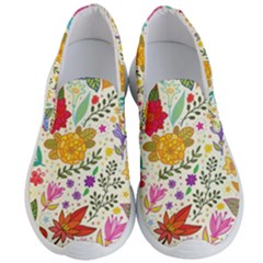 Colorful Flowers Pattern Abstract Patterns Floral Patterns Men s Lightweight Slip Ons by Semog4