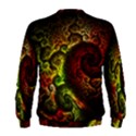 Green And Red Lights Wallpaper Fractal Digital Art Artwork Men s Sweatshirt View2