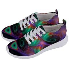 Circle Art 3d Artwork Graphics Vortex Colorful Digital Art Men s Lightweight Sports Shoes by Semog4