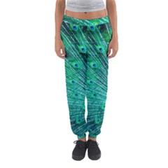 Green And Blue Peafowl Peacock Animal Color Brightly Colored Women s Jogger Sweatpants by Semog4