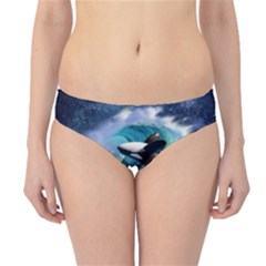 Orca Wave Water Underwater Sky Hipster Bikini Bottoms by Semog4