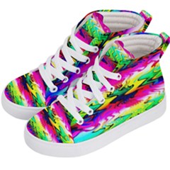 Waves Of Color Kids  Hi-top Skate Sneakers by Semog4