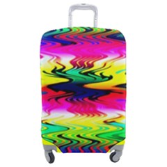 Waves Of Color Luggage Cover (medium) by Semog4