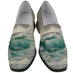 Big Storm Wave Women s Chunky Heel Loafers by Semog4