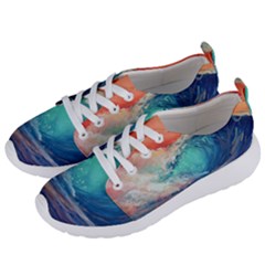 Artistic Wave Sea Women s Lightweight Sports Shoes by Semog4