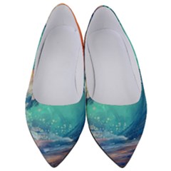 Artistic Wave Sea Women s Low Heels by Semog4