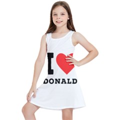 I Love Donald Kids  Lightweight Sleeveless Dress by ilovewhateva