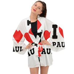 I Love Paul Long Sleeve Kimono by ilovewhateva