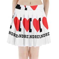 I Love Andrew Pleated Mini Skirt by ilovewhateva