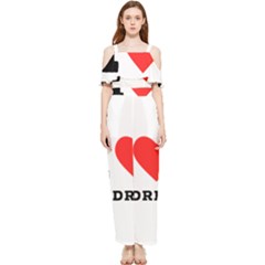 I Love Andrew Draped Sleeveless Chiffon Jumpsuit by ilovewhateva