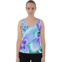 Abstract Flowers Flower Abstract Velvet Tank Top by Jancukart