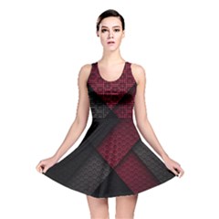 Red Black Abstract Pride Abstract Digital Art Reversible Skater Dress by Jancukart