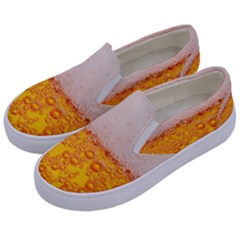 Beer Texture Drinks Texture Kids  Canvas Slip Ons by Semog4