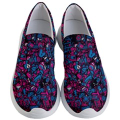 Grafitti Graffiti Abstract Artwork Digital Women s Lightweight Slip Ons by Semog4