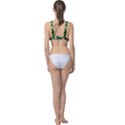 Green Military Background Camouflage Classic Banded Bikini Top View2