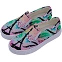 From Paris Abstract Art Pattern Kids  Canvas Slip Ons View2