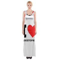 I Love Christopher  Thigh Split Maxi Dress by ilovewhateva