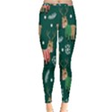 Cute Christmas Pattern Doodle Inside Out Leggings View3