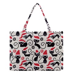 Cute Christmas Seamless Pattern Vector Medium Tote Bag by Semog4